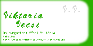viktoria vecsi business card