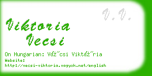 viktoria vecsi business card